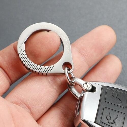 Luxury Titanium Key Chain Men Women Car Keychain Ultra Lightweight TC4 EDC Jewelry Key Ring Holder Buckle Best Gifts Accessories