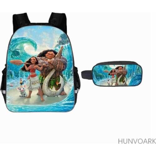 11/13/16 inch Moana Printing Satchel Laptop Rucksack Backpack Student School Shoulder Bag Pencil Bag Teenager Travel