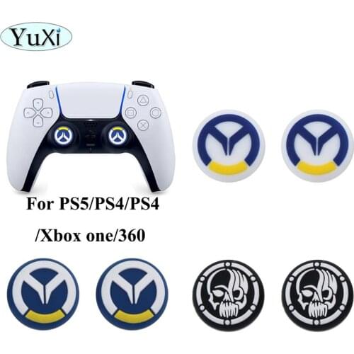 YuXi Silicone Analog Caps Thumb Stick Grips Cover Gamepad Button Case For Xbox one/360 for PS3/PS5/PS4/Switch Pro Controller