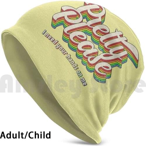 Pretty Please Beanies Knit Hat Hip Hop Dua Lyrics Lipa Retro Rainbow