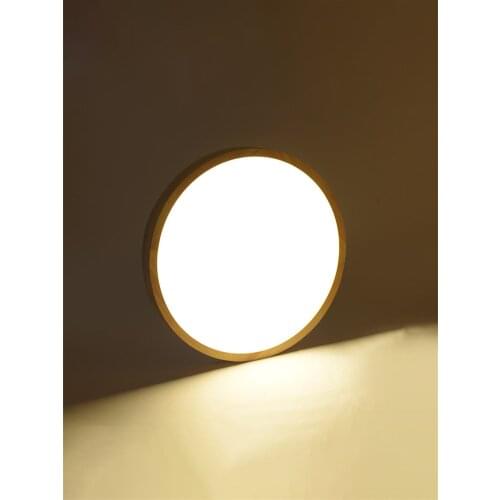 Modern lighting Round wood ceiling lamp for Living Room lustre Bedroom light fixtures wooden led lights room Ceiling chandelier