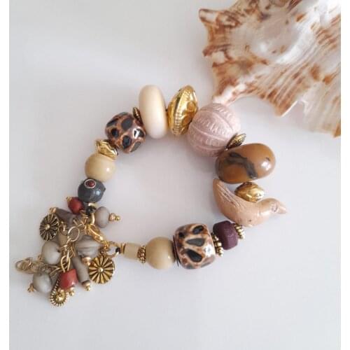 Goodtime Natural Stones Embellished Bracelet Natural Stone Women Handmade Jewelry