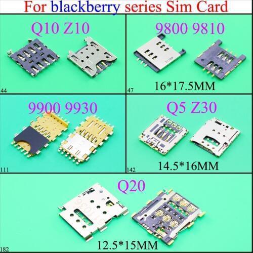 YuXi For BlackBerry 9800 9810 Q10 Z10 9900 9930 Q5 Z30 Q20 Sim Card Reader Holder Slot Connector Parts Mobile Phone