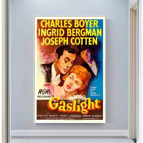 V0811 Gaslight (2) Vintage Classic Movie Wall Silk Cloth HD Poster Art Home Decoration Gift