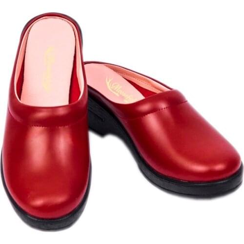Moosefield Genuine Leather Red Women 'S Slippers
