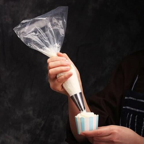 10pcs White Disposable Piping Bag Pastry Bag Icing Piping Cake Cupcake Decorating Tools