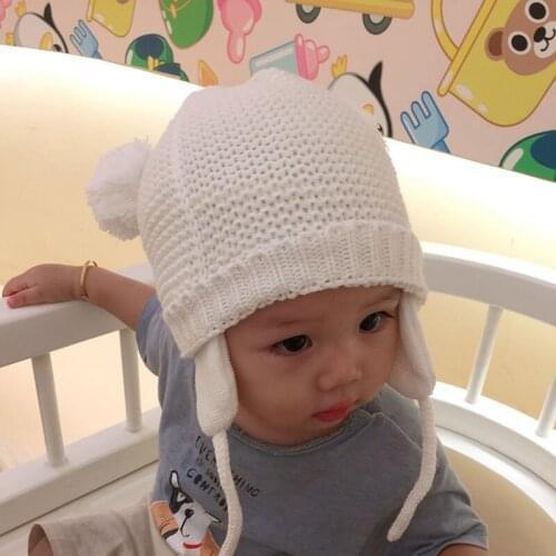 3 Sizes Baby Hats 0-2 Years Boys Girls Hats Kids Winter Hats Bonnet Enfant Hat For Children Baby Muts Dropshipping KF744-1