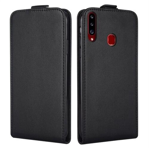 Flip Leather Case for Samsung Galaxy A20s Vintage Cover for Samsung A20s Fitted Cases A207 SM-A207F SM-A207 6.5''Couqe Case
