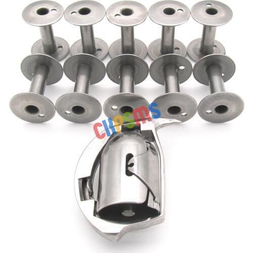 HAD-204 SHUTTLE HOOK & 10 PCS BOBBINS FIT FOR CONSEW 754 756 757 Durkopp ADLER 204, 205, 266, 366