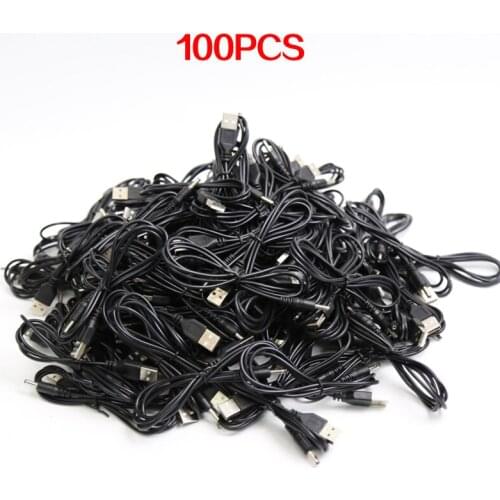Freeshipping50/100pcs/lot 1.2m Long 3.5mm USB Cable/wire for Tens Ems Slimming Therapy Massager Small Electronics Devices