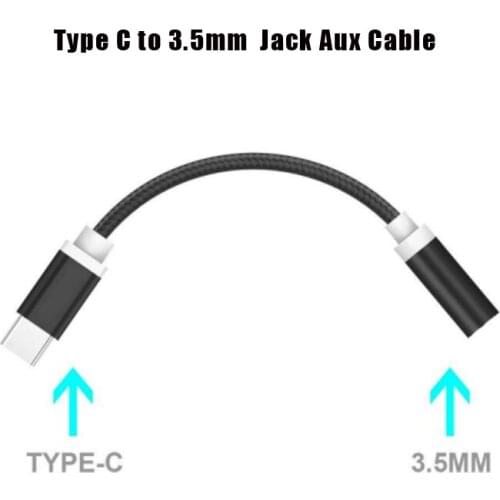 Type-c to 3.5mm audio adapter cable is suitable for Huawei Xiaomi aluminum alloy adapter mobile phone jack auxiliary line