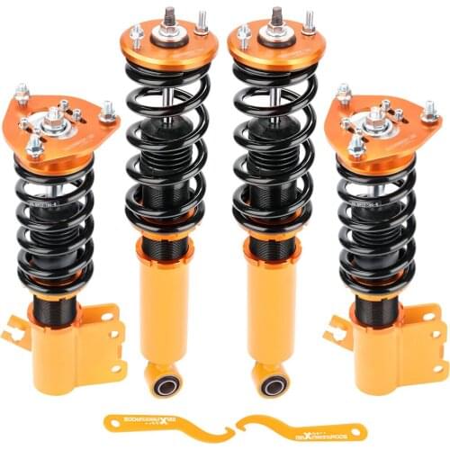 Coilovers Kits For Nissan S13 180SX 240SX 240SX 1989–1993 Shock Absorbers Golden Hatchback/Coupe Adjustable Height Coilovers