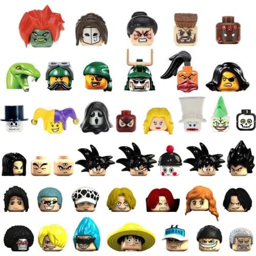 Mini Action Figures Building Blocks Movie Anime Characters Pirates Clown Magician Zombie Skeleton Fierce Ghost Monkey Bricks Toy