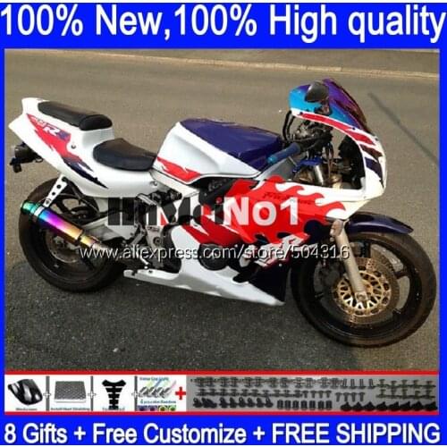 CBR400 RR For HONDA CBR 400 RR 400RR 1988 1989 1990 1991 1992 1993 136MC.60 CBR400RR NC23 88 89 90 91 92 93 Fairing blue white