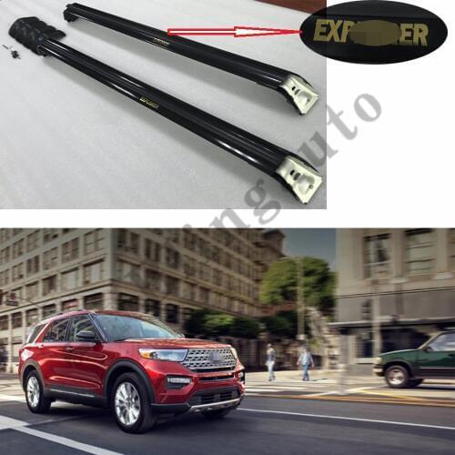 2Pcs roof crossbar cross bar rail fits for F-O-R-D Explorer 2019 2020 2021 all black luggage bar baggage racks