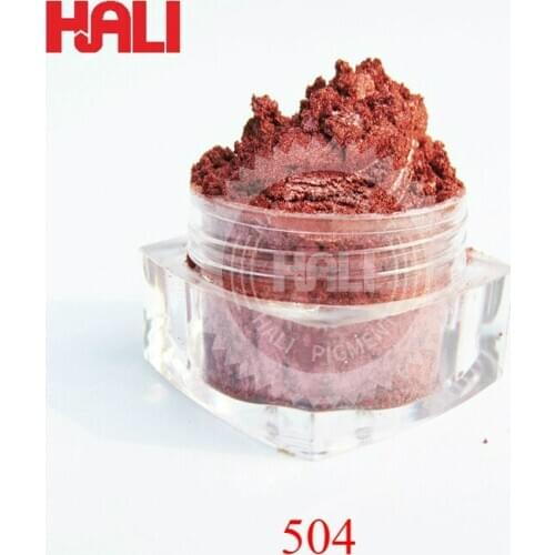 Sell mica ferrous series pearl pigment, pearlescent pigment powders, 1 lot=100gram 504 wine red, free shipping