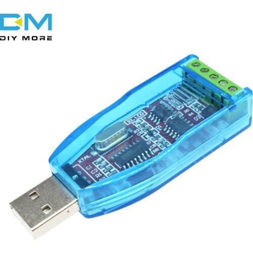 USB Type A Connector Industrial USB To RS485 Converter Upgrade Protection RS-485 Converter Blue Transparent ABS