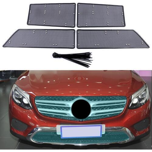 For Mercedes-Benz GLC X253 C253 2016-2019 Car Accessories Front Grille Insert Net Anti-insect Dust Garbage Proof Inner Cover Net