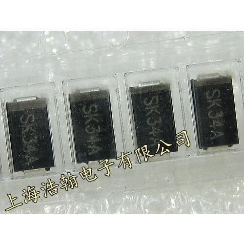 100% New original SMA SK34A SS34 3A 40V DO-214AC 10010