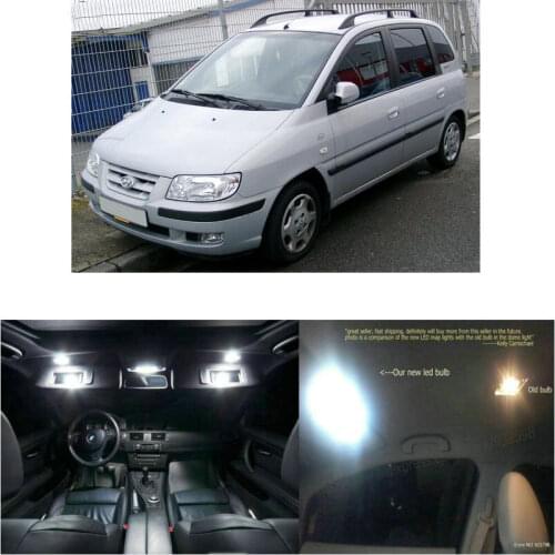 Led interior lights For Hyundai Matrix 2007 9pc Led Lights For Cars lighting kit automotive bulbs Canbus