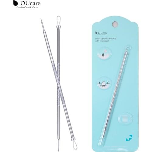 DUcare Acne Blackhead Comedone Black Spot Pimple Blemish Remover Skin Care Women Beauty Acne Treatment Pore Cleanser Needle Hook