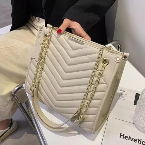 V-line Large Crossbody bag 2021 Fashion New Quality PU Leather Womens Designer Handbag High capacity Shoulder Messenger Bag