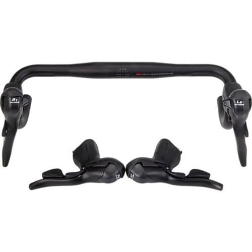 Bicycle Brake Levers Shifter Speed Shifter with Gear Indicator and V Brake Cable for Road Bike Dropship