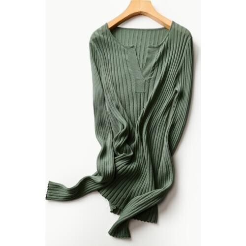 Notch Front Knitted Lyocell Tops Women Linen Blends Summer Sweater Rib Knit Tops