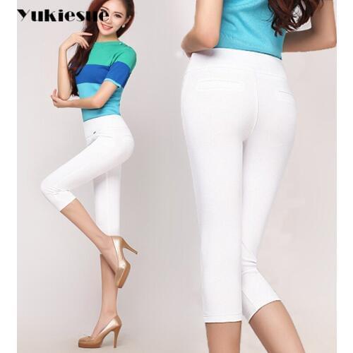 2018 summer women pants Plus Size 6XL High Waist Elastic Pants Ladies Long Pants Casual Trousers Fashion Skinny Pencil Pants
