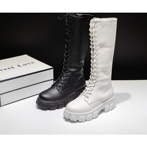 Sexy High Boots Knee-high Pu Boots High Heels For Women Fashion Shoes 2021 Spring Autumn Booties Female Plus Size2021