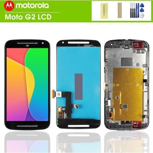 100%Tested LCD Display Screen Touch Screen digitizer Assembly Replacement For Motorola MOTO G2 2nd Gen XT1063 XT1064