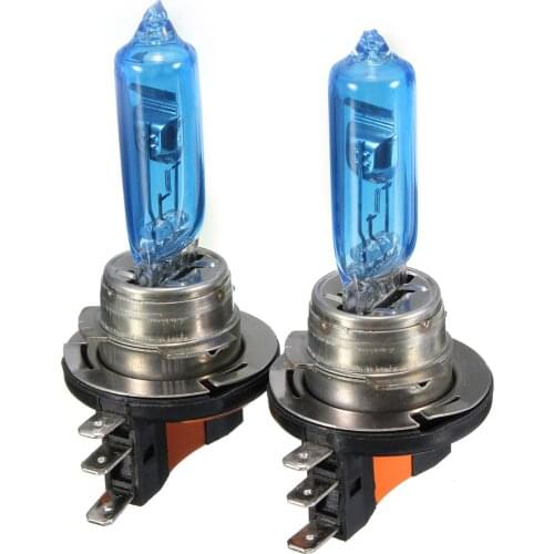 2Pcs 55W H15 Xenon White Car Front Light Bulb DRL HID for AUDI/BMW/Ford VW GOLF MK6 MK7