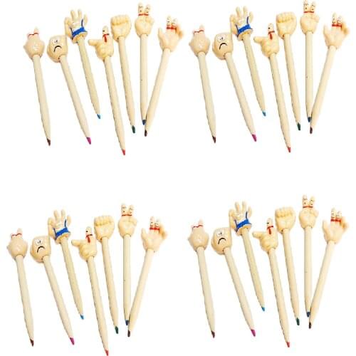 24Pcs Fun Finger Figure Pencil Top Topper Toys Game Trooper Birthday Party Favors Pinata Bag Filler Loot Gag Cup Cake Decoration