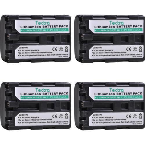 4xNP-FM50 NPFM50 NP FM50 FM50h Battery Pack for Sony NP-FM51 NP-FM30 NP-FM55H DCR-PC101 A100 Series DSLR-A100