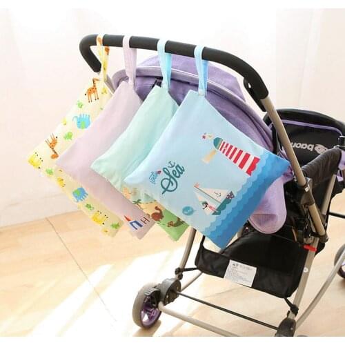9 Colors Diaper Storage Bag Waterproof Baby Diaper Storage Bag Baby Cart Storage Hanging Bag Washing Bag Diaper Bag For Baby
