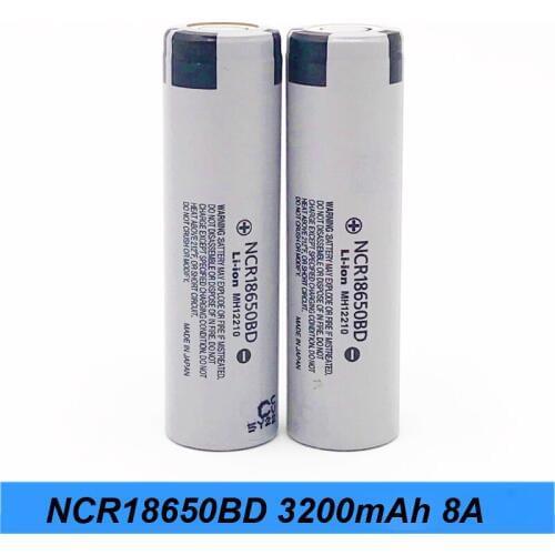 18650 Battery NCR18650BD 3200mAh 3.6v 8amp for electric bike battery 48v 36v 18650 Charger battery screwdriver and flashlight AU