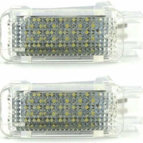 Car Led Courtesy Door Projector Light For A3/A4/A6/Vw/Skoda Foot Nest Lights Ghost Shadow Light Lamp 6500K White