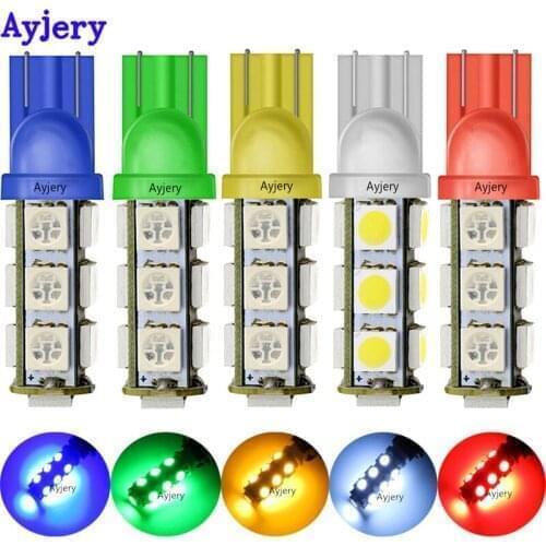 AYJERY 1000 pcs T10 194 168 192 W5W 13 SMD 5050 led Car reading Light Automobile Instrument Lamp Wedge Interior clearance Lights