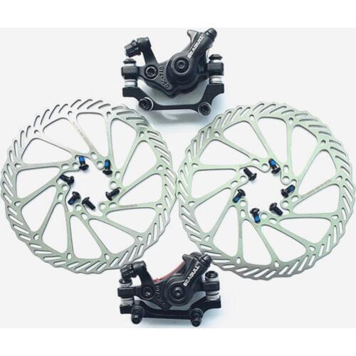 Free shipping one pair of good quality bicycle brakes And a pair of 160MM discs 12 boltsBicycle brakes Bicycle Parts BB5 BB7