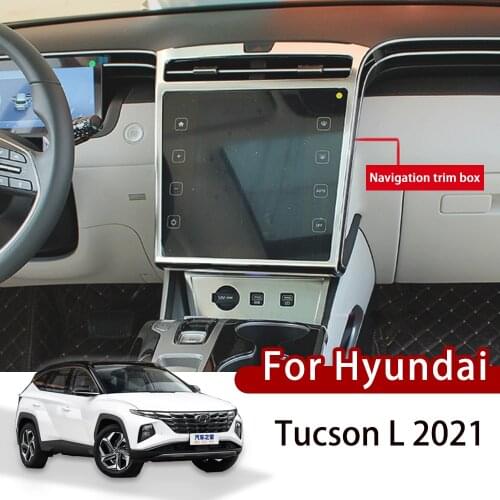 For Hyundai Tucson L 2021 2022 Navigation Box Frame Cover Interior Screen Decorate Trims Car-Styling Interior Accessories