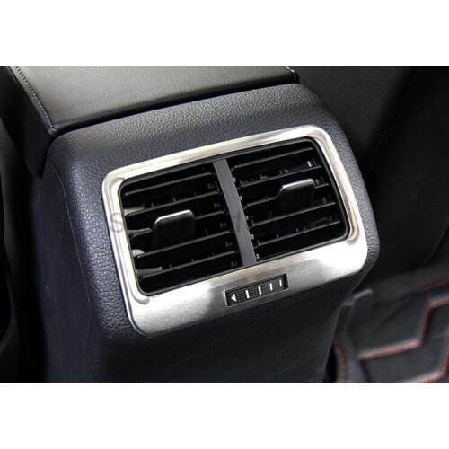 For Volkswagen Golf 7 MK7 2014 2015 Chromed Car Rear Seat Air Condtioning A/C Vents Outlet Molding Trim Cover Accessories