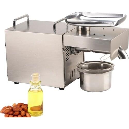 Commercial Oil Press Machine Stainless Steel Household Automatic Cold Press Linseed Oil Extrator Presser