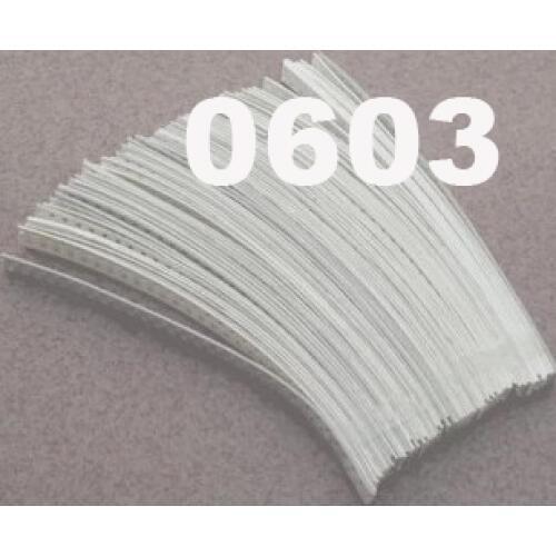 420pcs SMD 0603 Resistor Kit 240K-5.1M 5% 0603 Resistors package 21values*20pcs