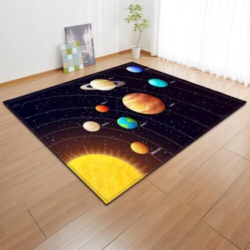 Cosmic Starry Sky Beautiful Series Style Living Room Bedroom With Large Carpet Home Decoration Floor Mat
