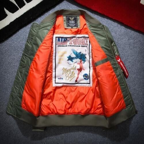 2020 Spring Bomber Jacket Women Outwear USA Flight Pilot Jackets Female Coat College Outerwear Military Coats