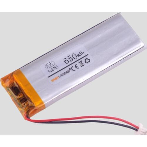 3.7V 650mAh Li-polymer battery for GPS mp3 mp4 bluetooth Hearing aid mobile NL 442258 Reading pen Sex toys