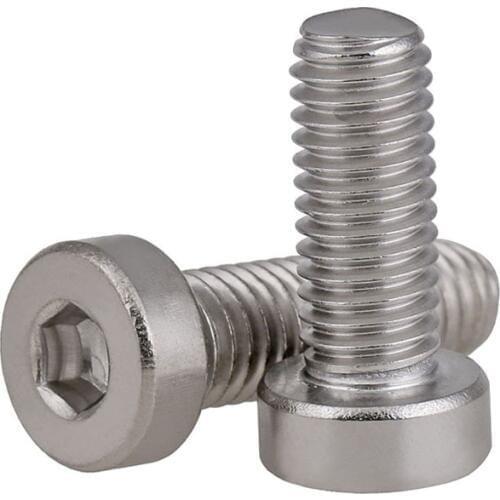M5*8/10/12-40mm 304 Stainless Steel Thin Head Hexagon Screws, Short Head Hexagon Screws,DIN7984 Short Head Bolt Screws