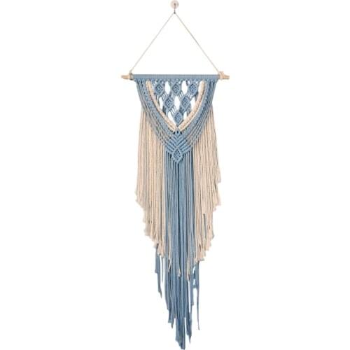 Macrame Wall Hanging Tapestry Bohemian Art Hand-woven Tapestry With Tassel Pendant Home Living Room Crafts Decoration