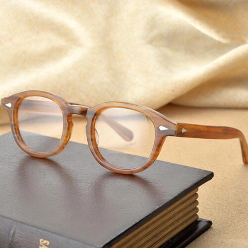 Handmade Acetate Glasses frame Women Men Johnny Depp Eyewear Frames Brand Designer Tortoise Optical Spectacle Demi Myopia