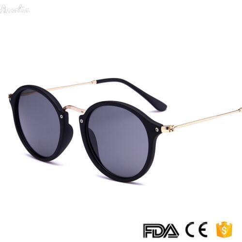 2020 New Arrival Round Sunglasses Retro Pink Men women Brand Designer Sun glasses Vintage coating mirrored Oculos De sol UV400